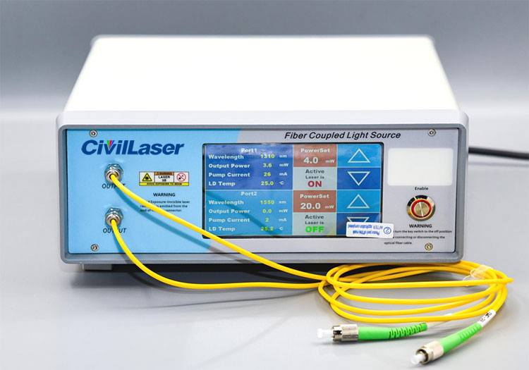 Multi-channel fiber laser source